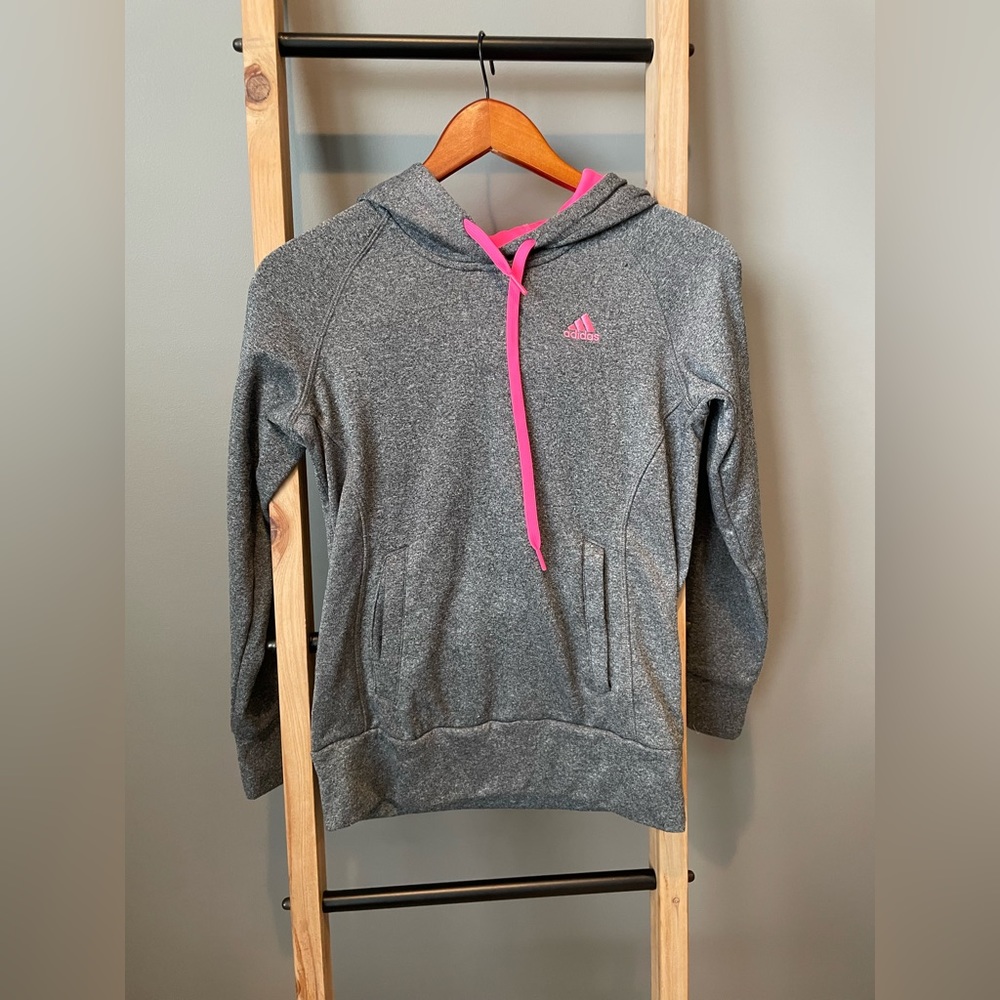 Adidas Gray Athletic Hoodie